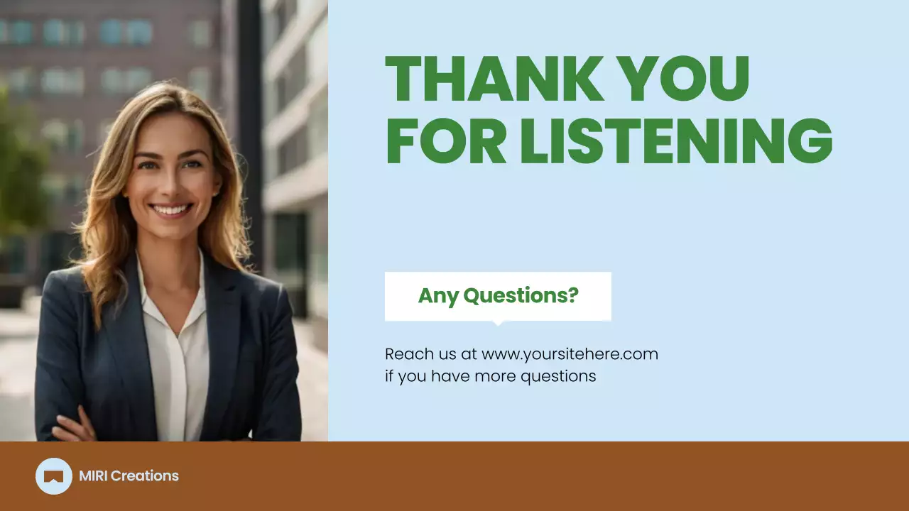 green professional business material