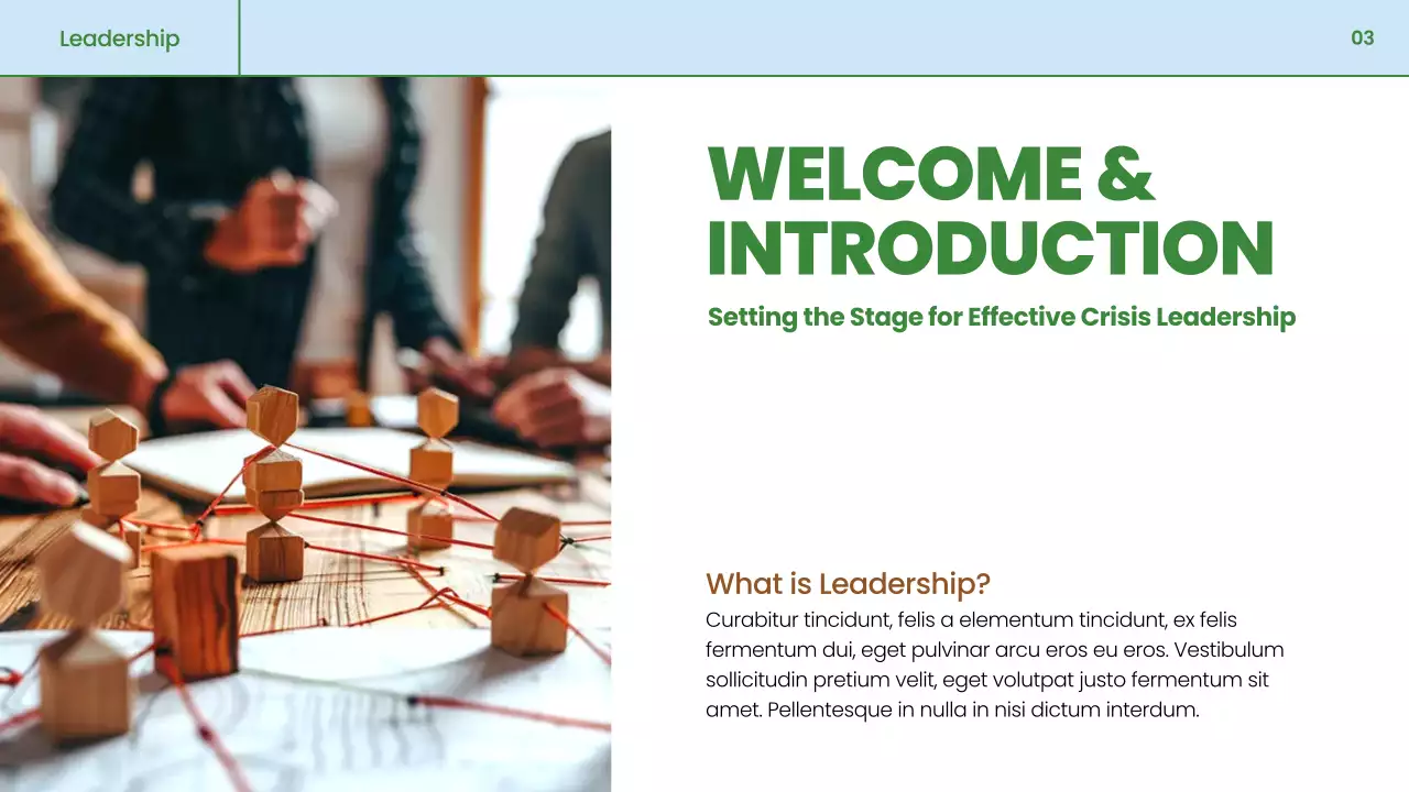 green professional business material