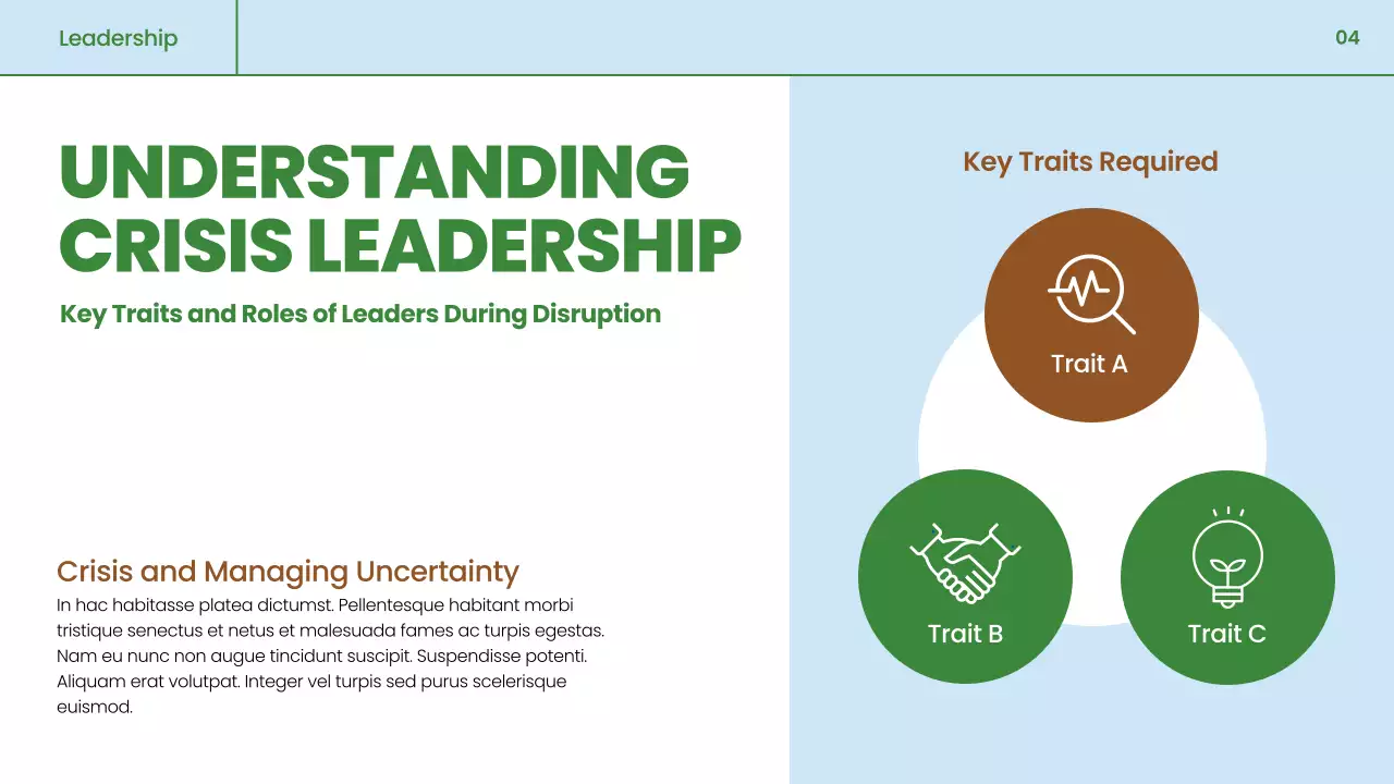 green professional business material