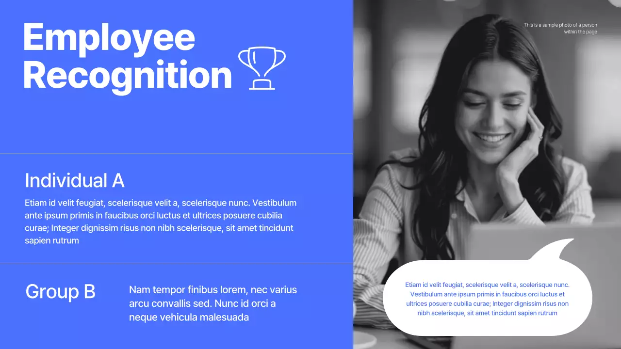 blue modern business presentation