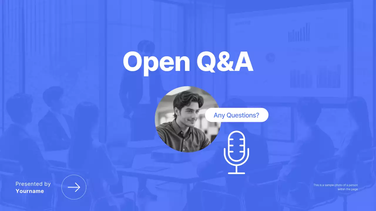 blue modern business presentation