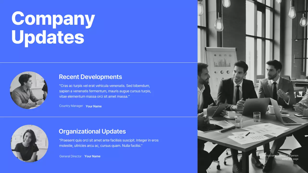 blue modern business presentation