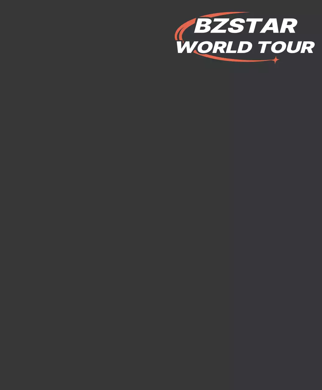 ヒップなオレンジ色のロゴを使用したコンサートスタッフ服