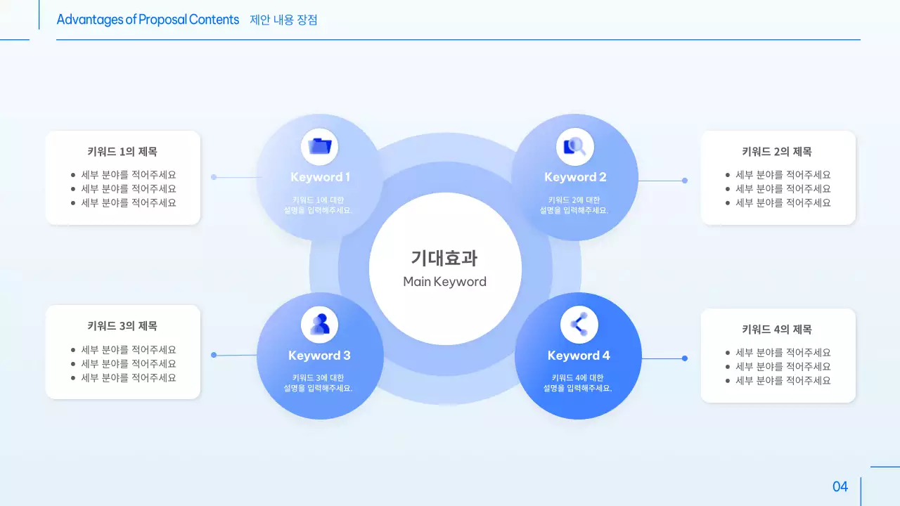 하늘색 깔끔 기획 제안서