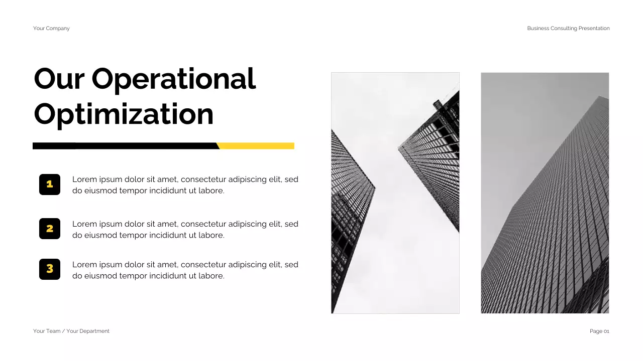 Black Yellow Modern Business Consulting Presentation