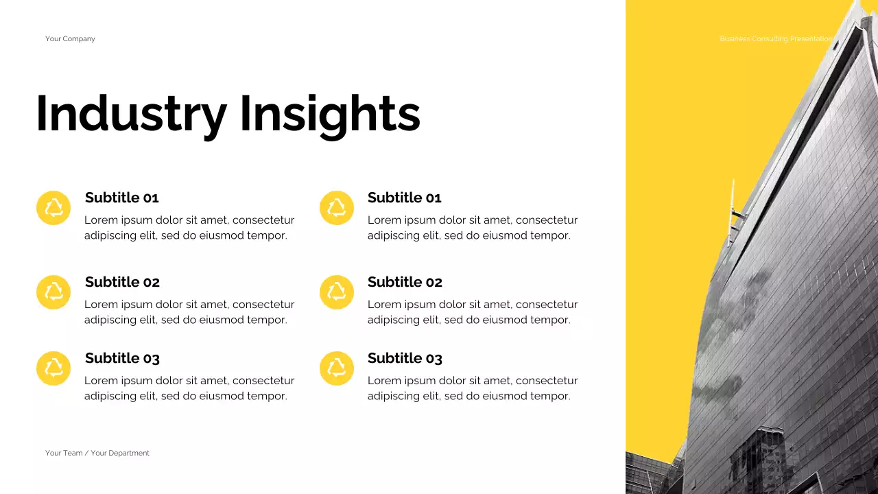Black Yellow Modern Business Consulting Presentation