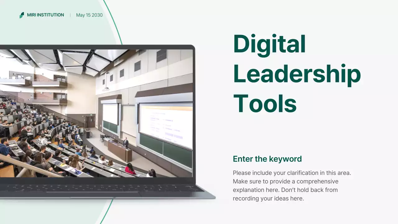 green modern business webinar guide