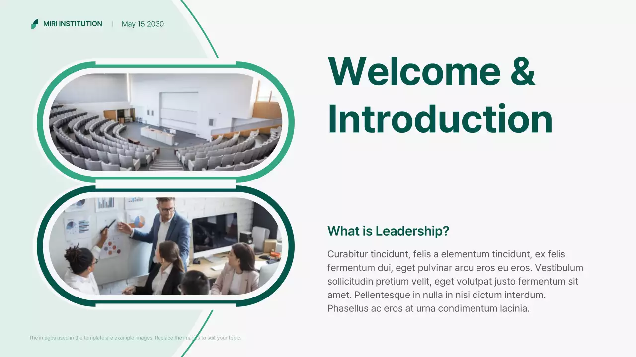 green modern business webinar guide