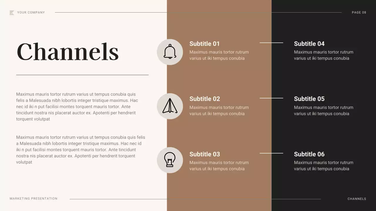 Black Professional Marketing Plan Presentation