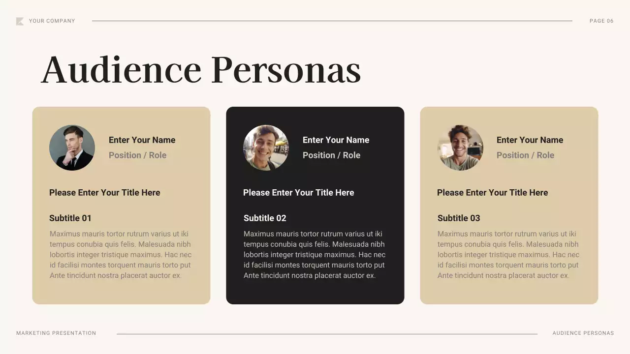 Black Professional Marketing Plan Presentation