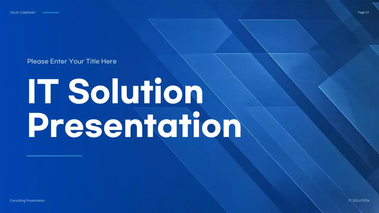 Blue Geometric IT Solution Presentation