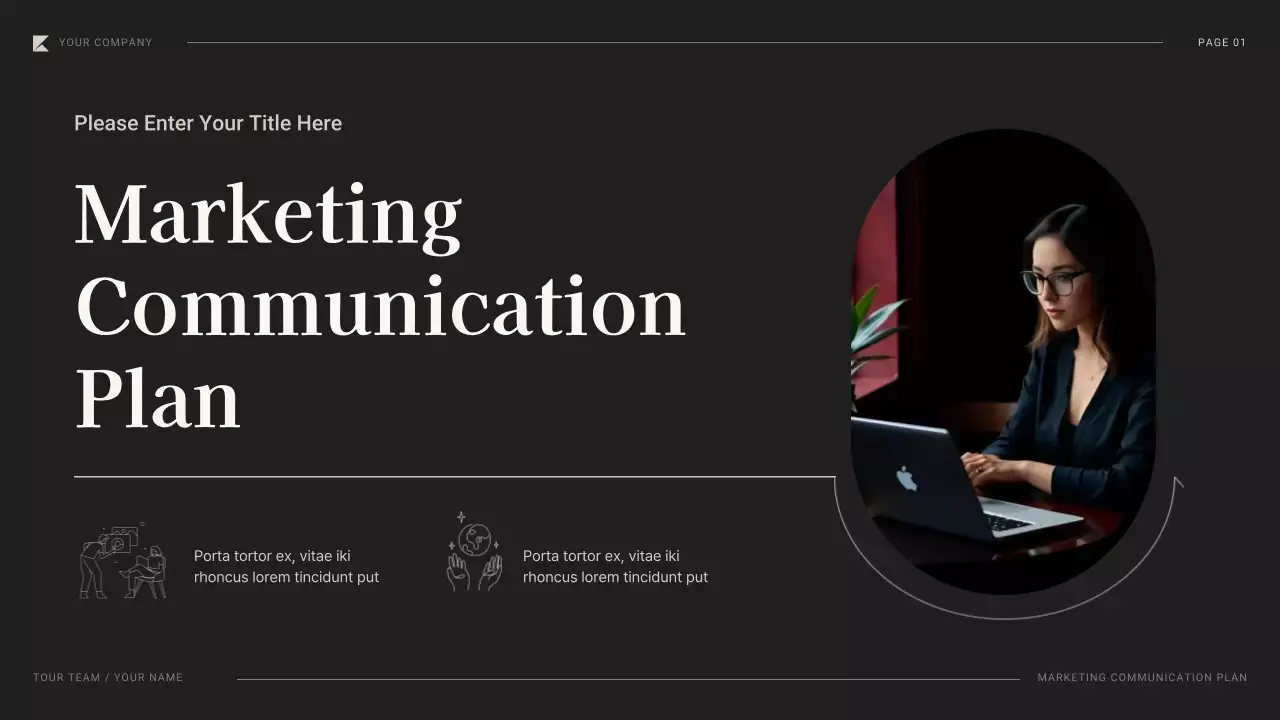 Black Professional Marketing Plan Presentation