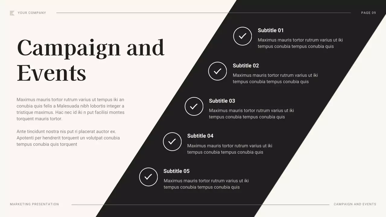 Black Professional Marketing Plan Presentation