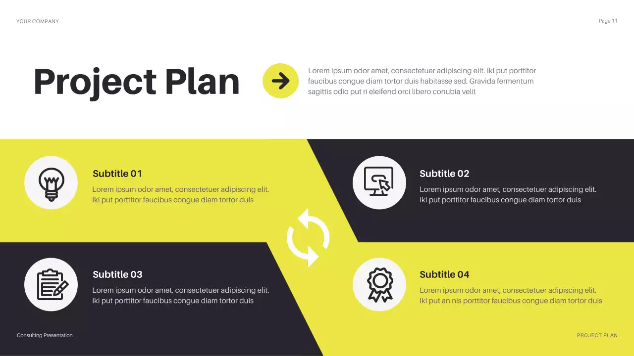 Yellow Modern IT Solution Presentation