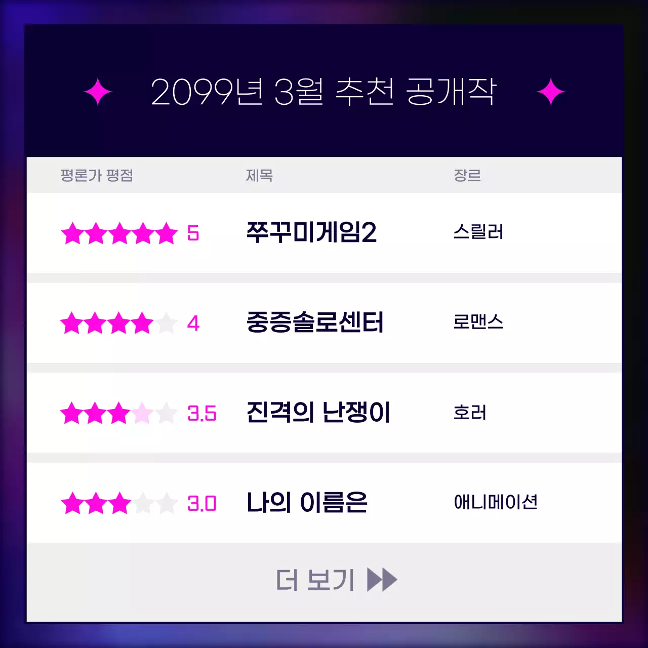 핫핑크 팝 콘텐츠 광고