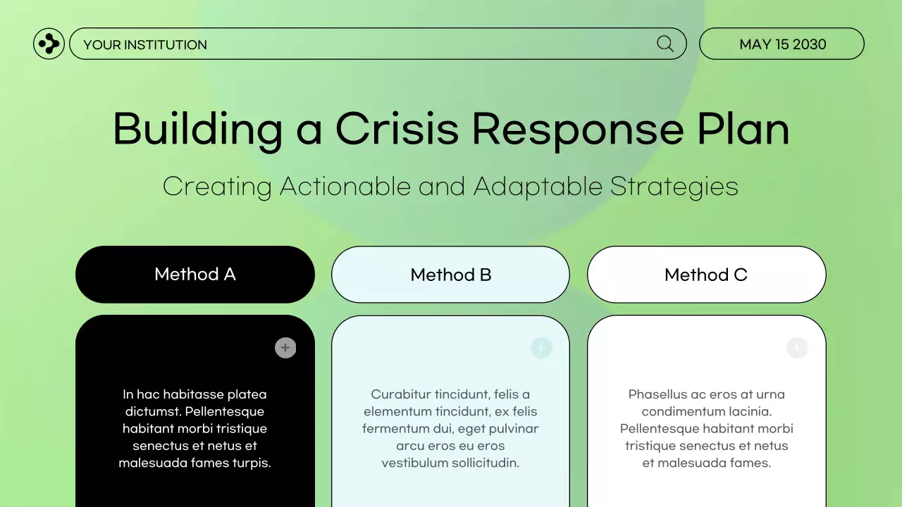 Green Minimal Leadership Presentation