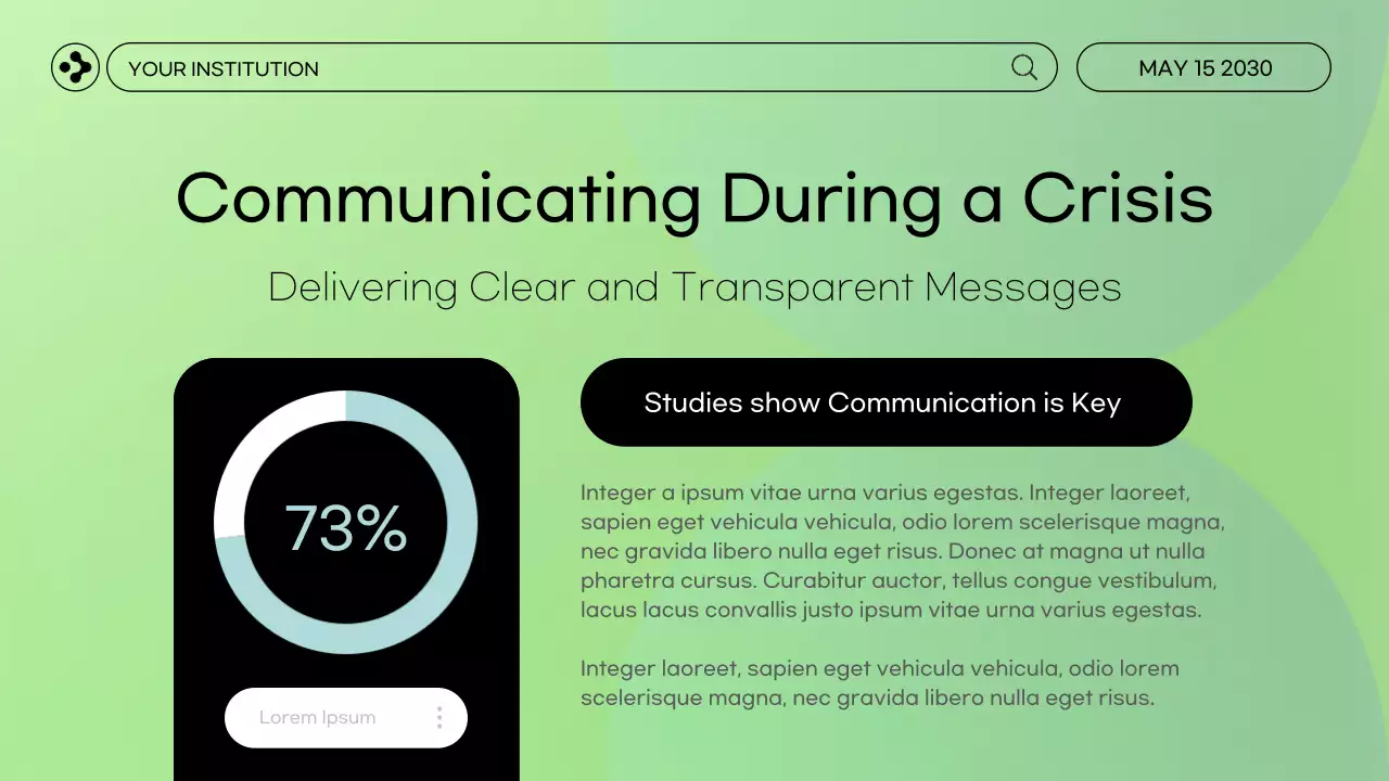 Green Minimal Leadership Presentation