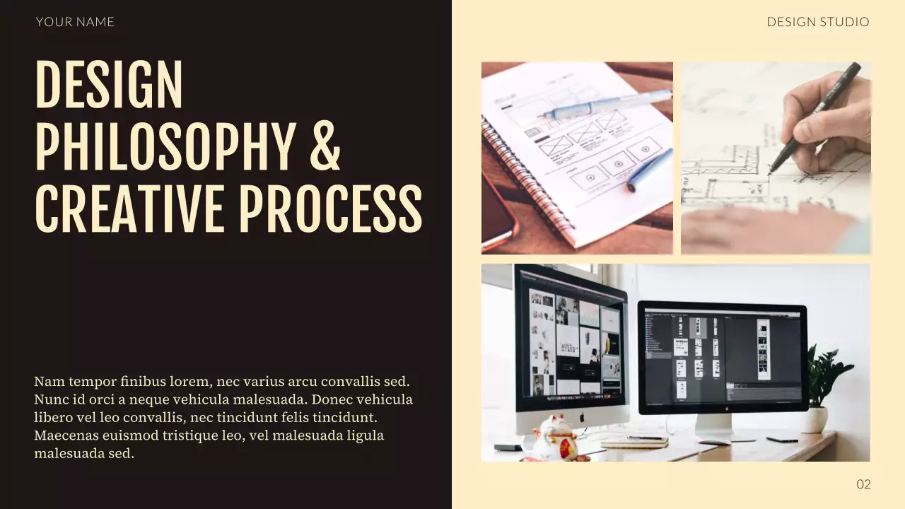 Red Professional Design Portfolio Presentation