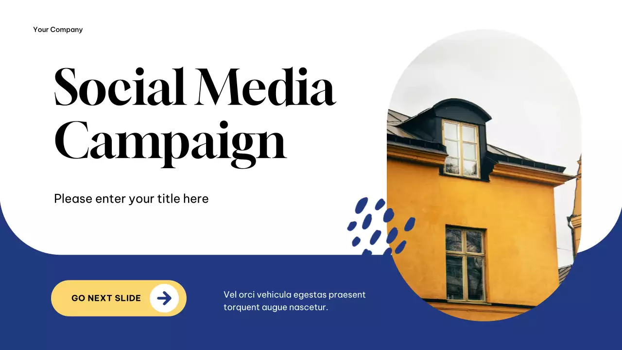 Blue Modern Social Media Campaign Presentation