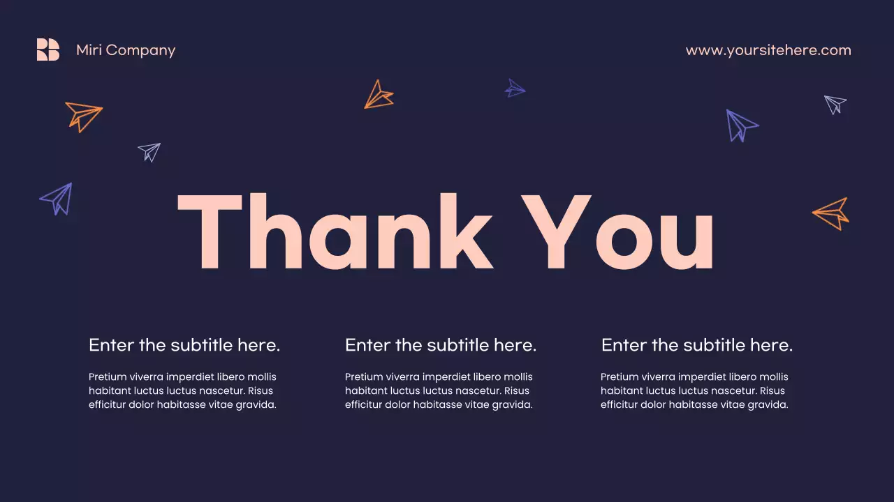 Orange Minimalist Marketing KPI Report Presentation