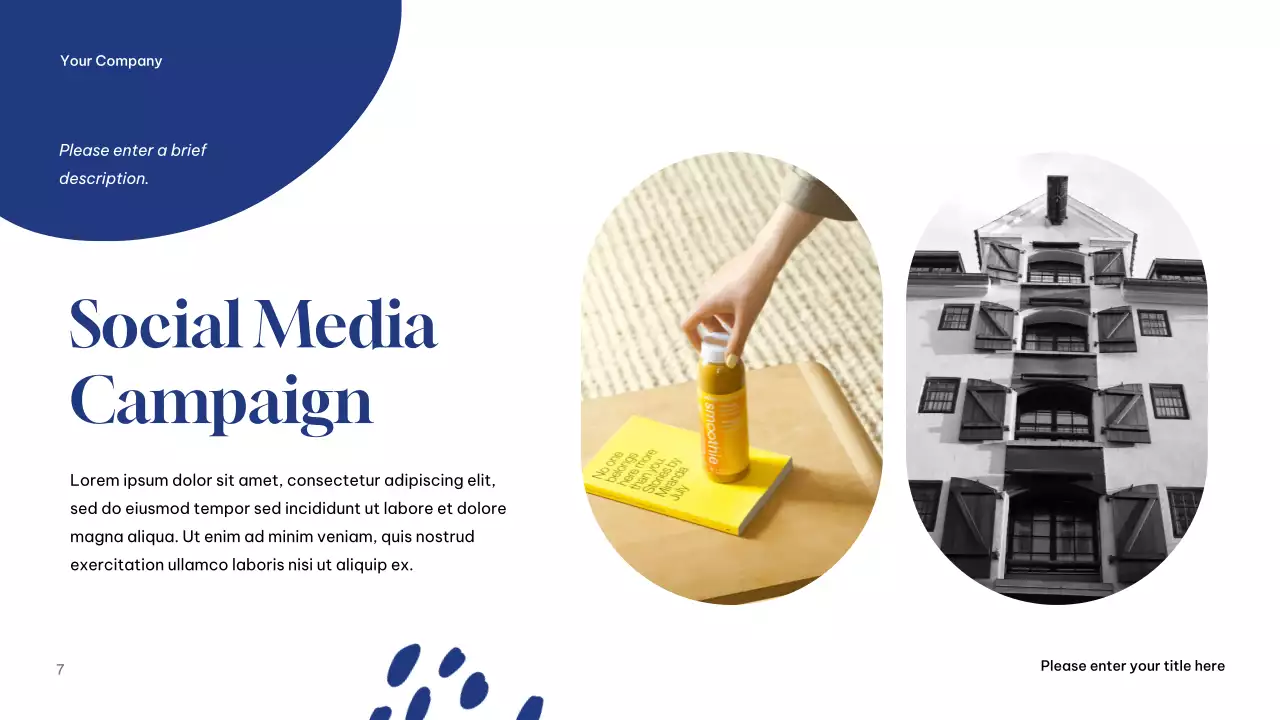 Blue Modern Social Media Campaign Presentation