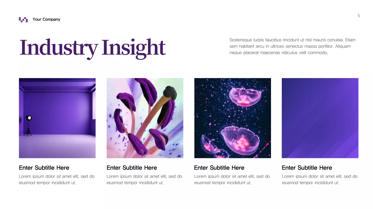 Purple Abstract Business Presentation