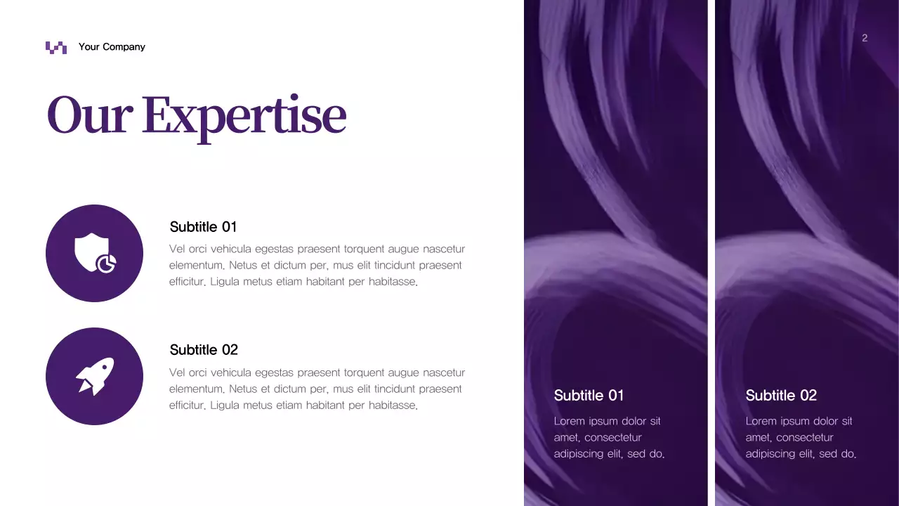Purple Abstract Business Presentation