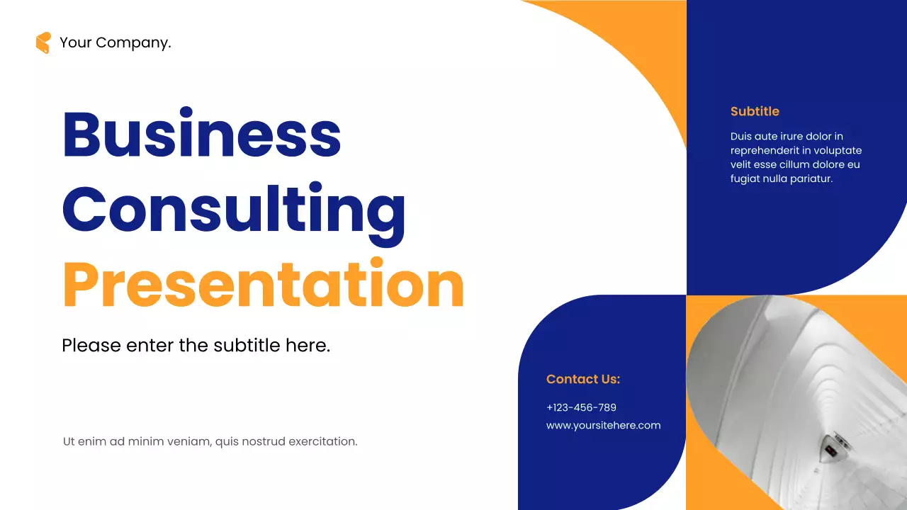 Blue Modern Consulting Presentation