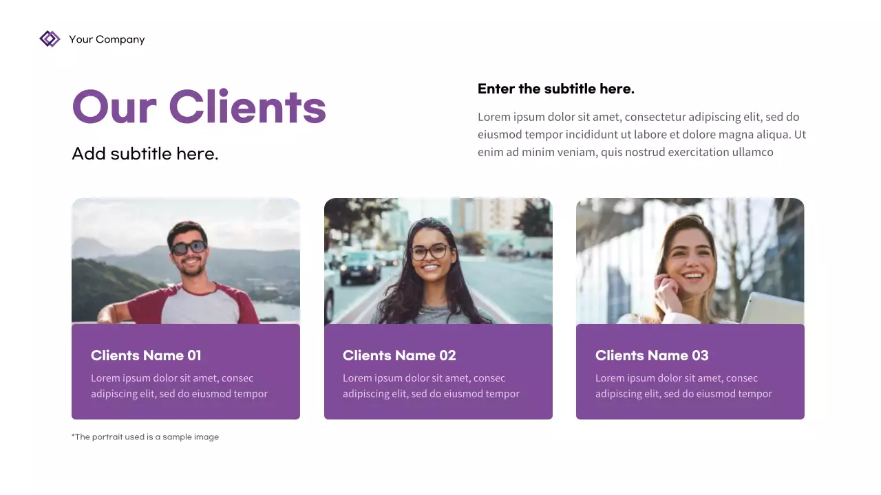 Purple Geometric Business Presentation