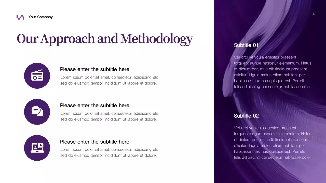 Purple Abstract Business Presentation