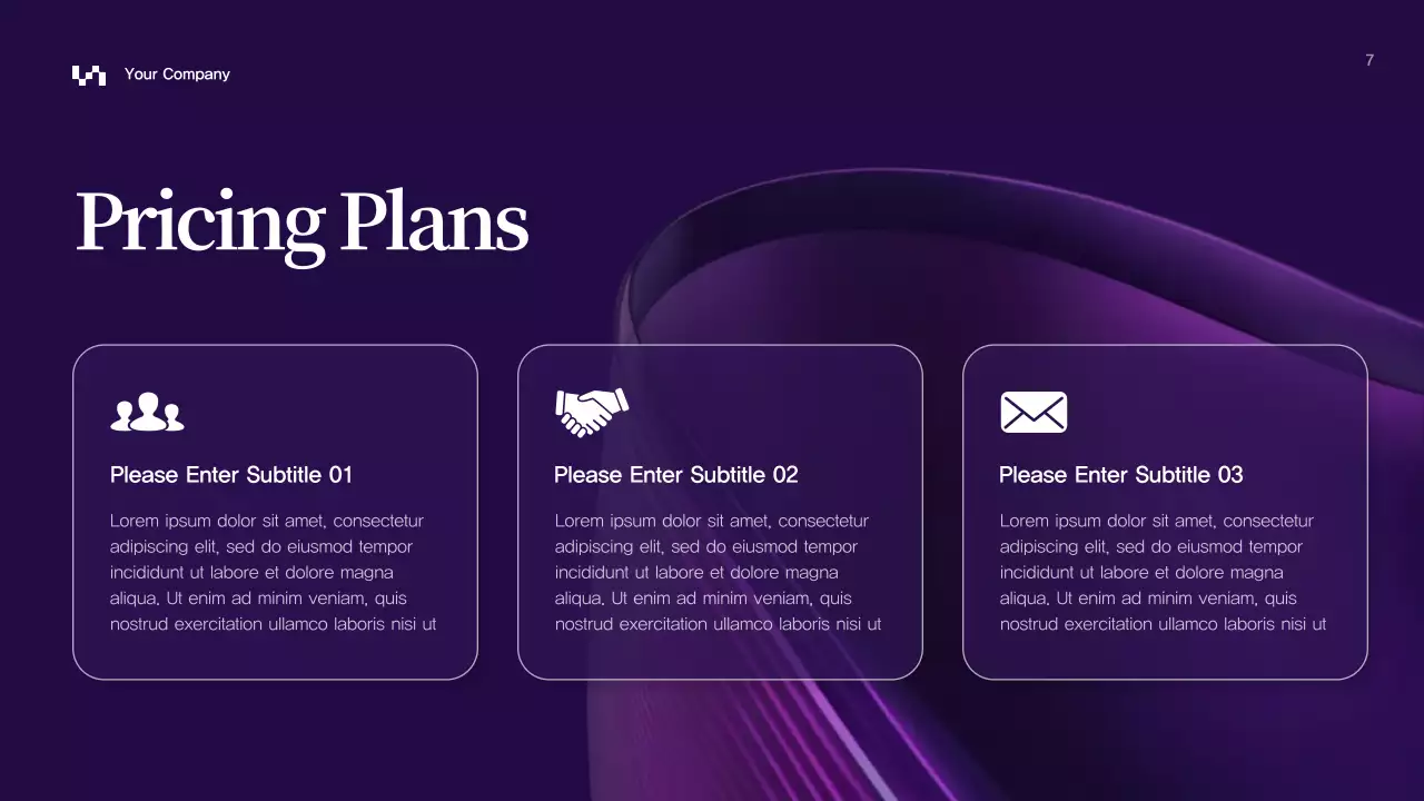 Purple Abstract Business Presentation