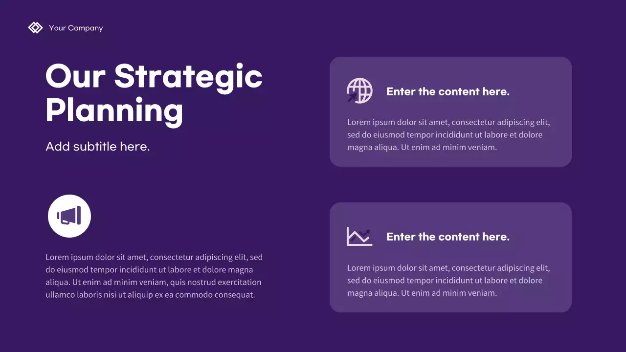 Purple Geometric Business Presentation