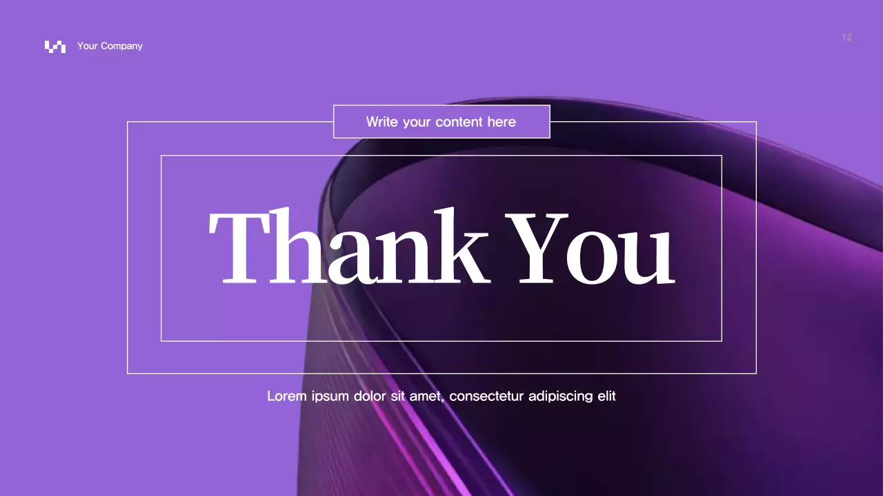 Purple Abstract Business Presentation