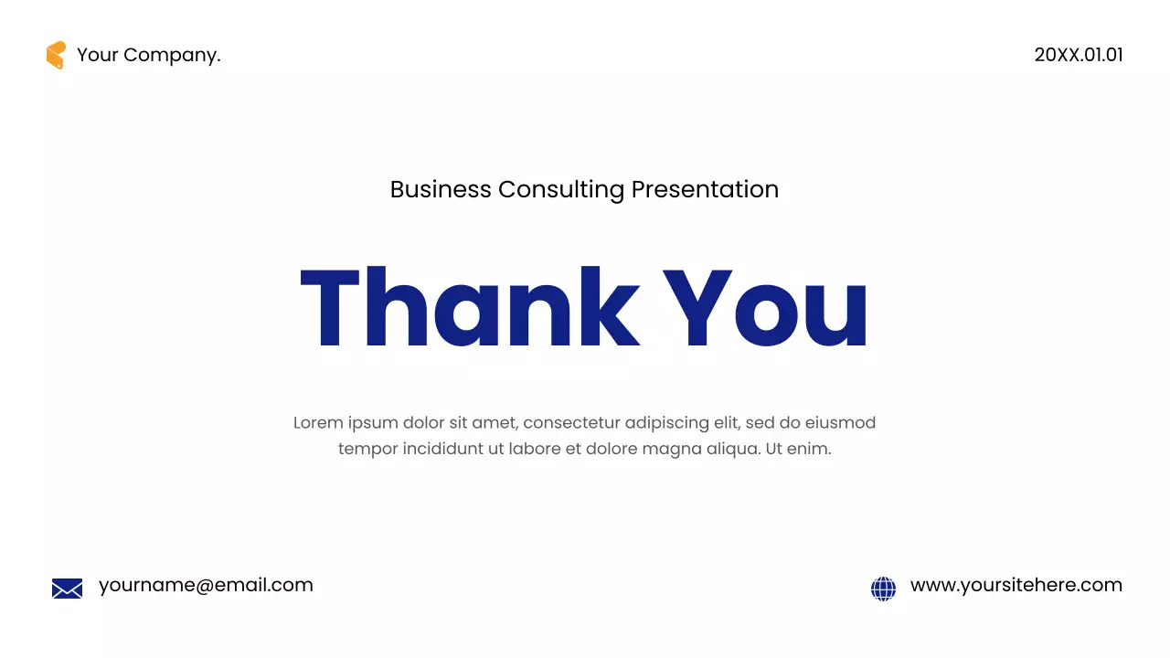 Blue Modern Consulting Presentation