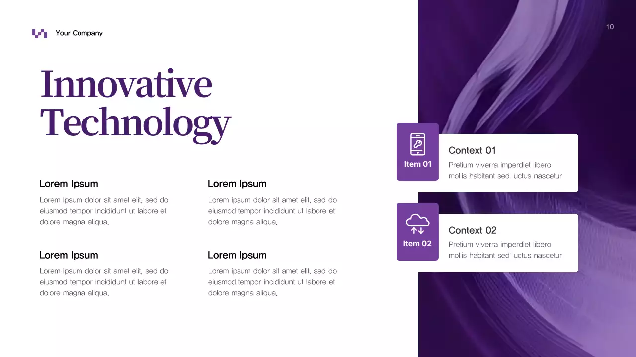 Purple Abstract Business Presentation