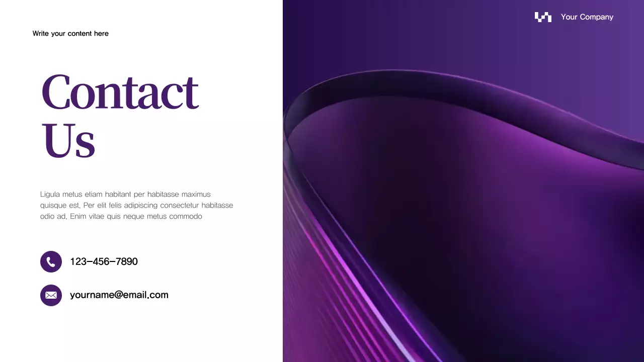Purple Abstract Business Presentation