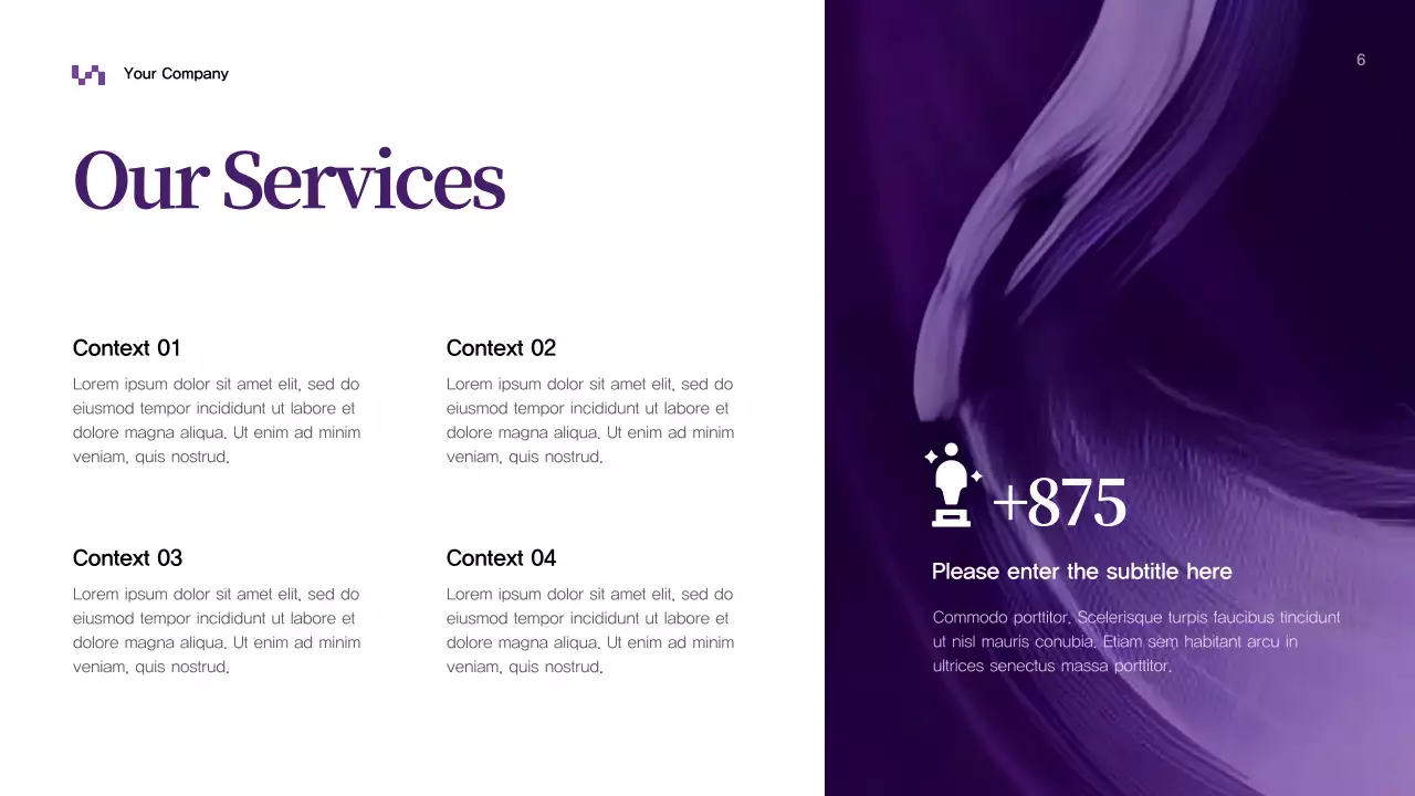 Purple Abstract Business Presentation
