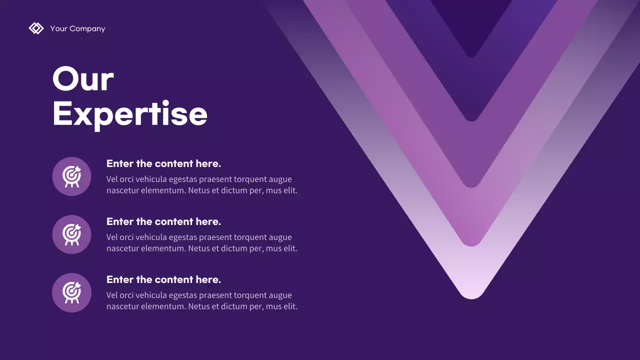 Purple Geometric Business Presentation