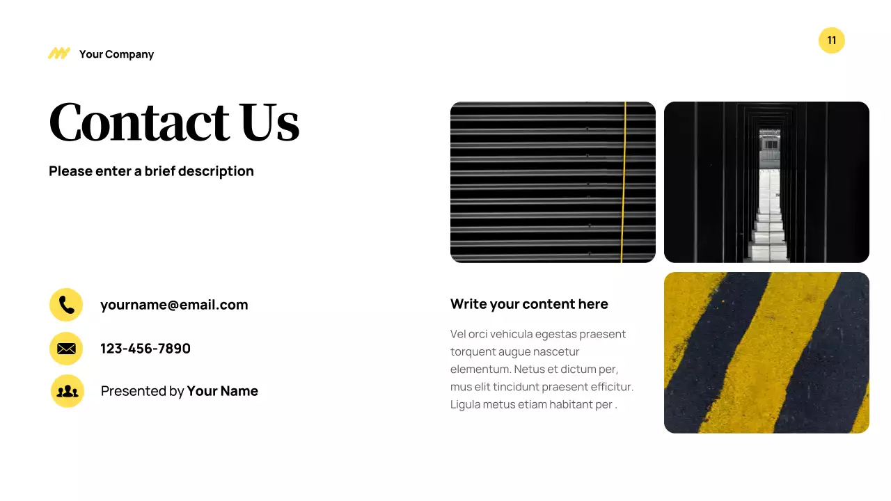 Yellow Modern Business Presentation