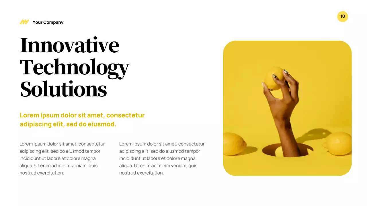 Yellow Modern Business Presentation