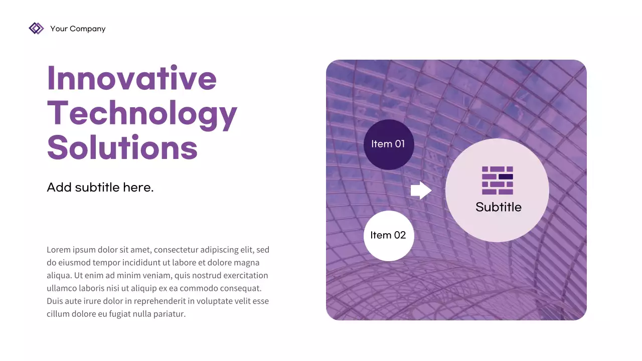Purple Geometric Business Presentation