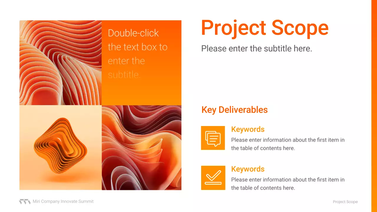 오렌지 모던 미팅 가이드 프레젠테이션