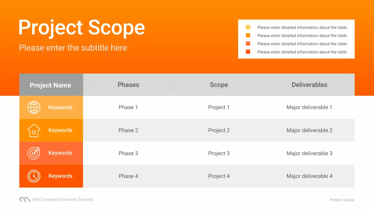 오렌지 모던 미팅 가이드 프레젠테이션