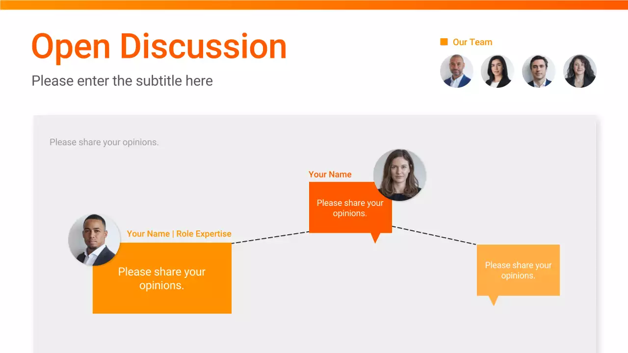 오렌지 모던 미팅 가이드 프레젠테이션