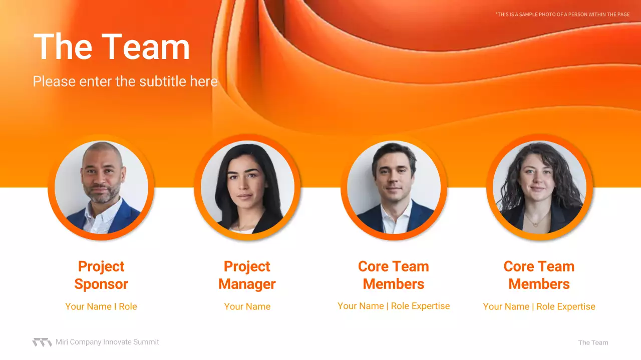 오렌지 모던 미팅 가이드 프레젠테이션