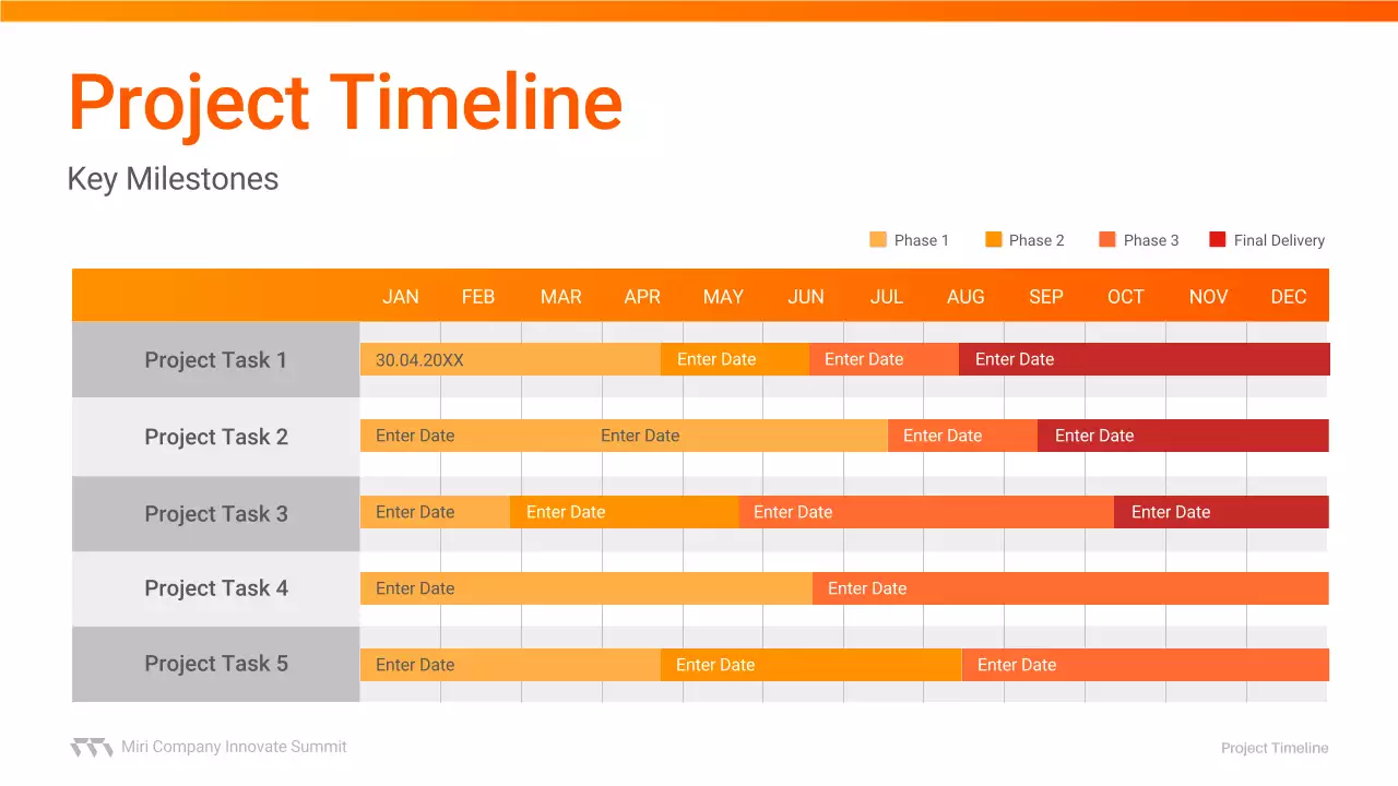 오렌지 모던 미팅 가이드 프레젠테이션