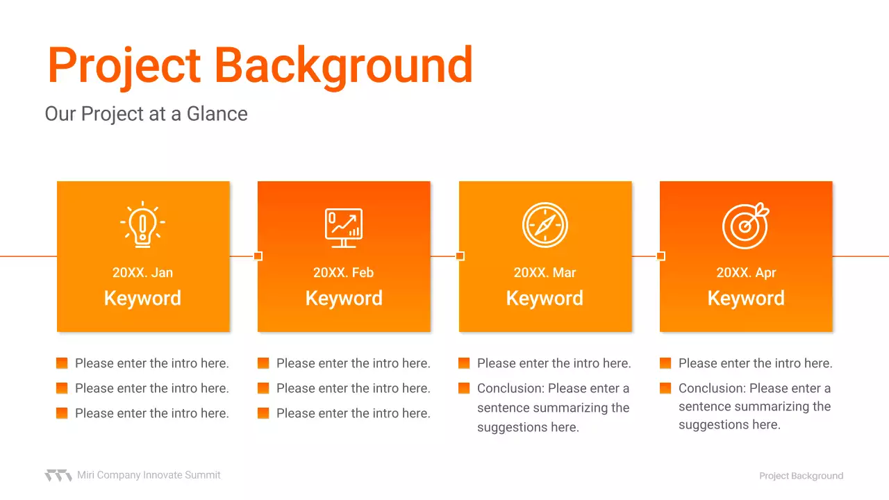 오렌지 모던 미팅 가이드 프레젠테이션