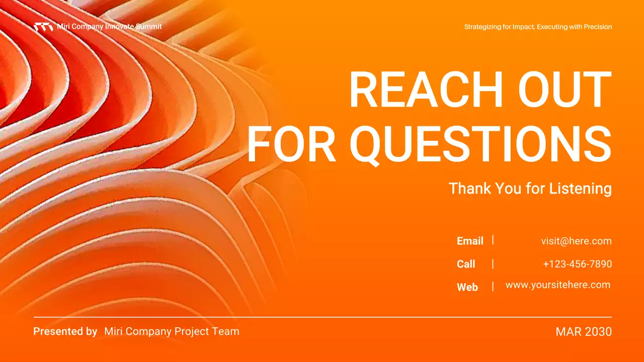 오렌지 모던 미팅 가이드 프레젠테이션