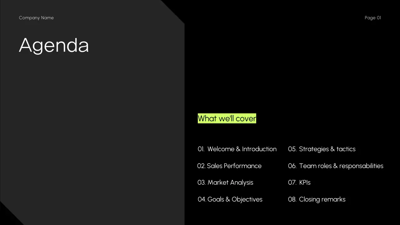 Minimal Dark Sleek Sales Strategy Presentation