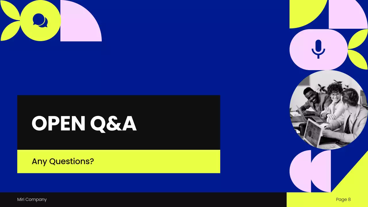 Blue Geometric Town Hall Meeting Presentation